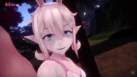  卡通H動畫-怪物女OO島 - 厚顏無恥的兔女郎