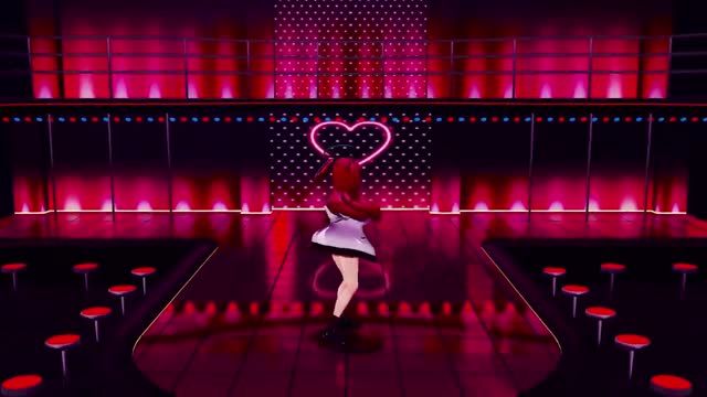  Blue Archive Hayase Yuuka half Nude no Bra Dance Queencard Hentai MMD 3D Red Hair Color Edit Smixix