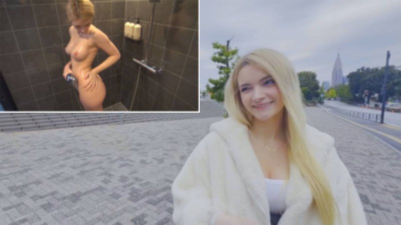 FC2-PPV-4826884 將Q彈天然美巨乳的金髮白人介紹給懷孕製造者2號，進行中出情色自拍。她也開心地說「好舒服♡」